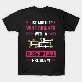 Wine Drinker Crossword Puzzles T-Shirt